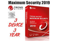 ضمان لمدة 3 أعوام لأجهزة Trends Micro 2019 ، الحد الأقصى للأمان ، مفتاح ترخيص  أصلي 100٪